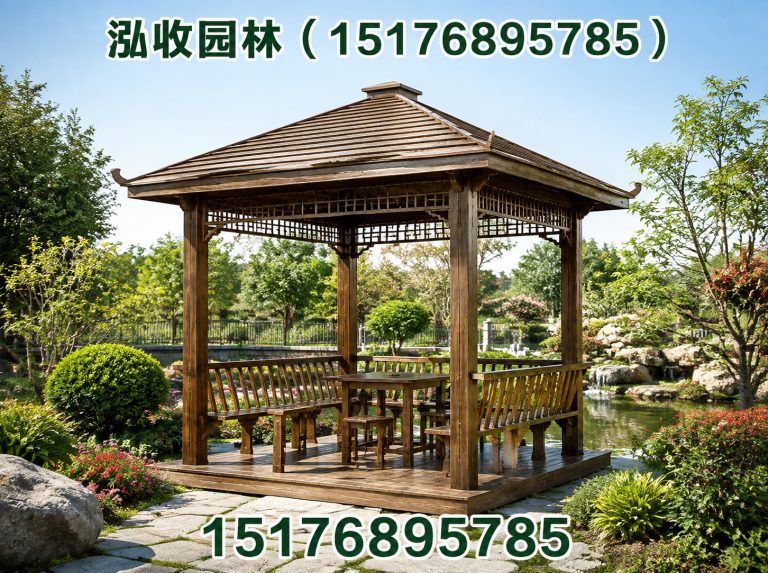 延安防腐木展示图
